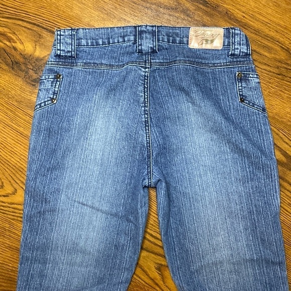 🌷 Foxy Jeans 🌷  Vintage Low Waist 90s Y2K Capri Jeans - Picture 7 of 9